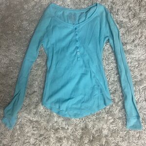 SO Women's Aqua Long Sleeve Tee
